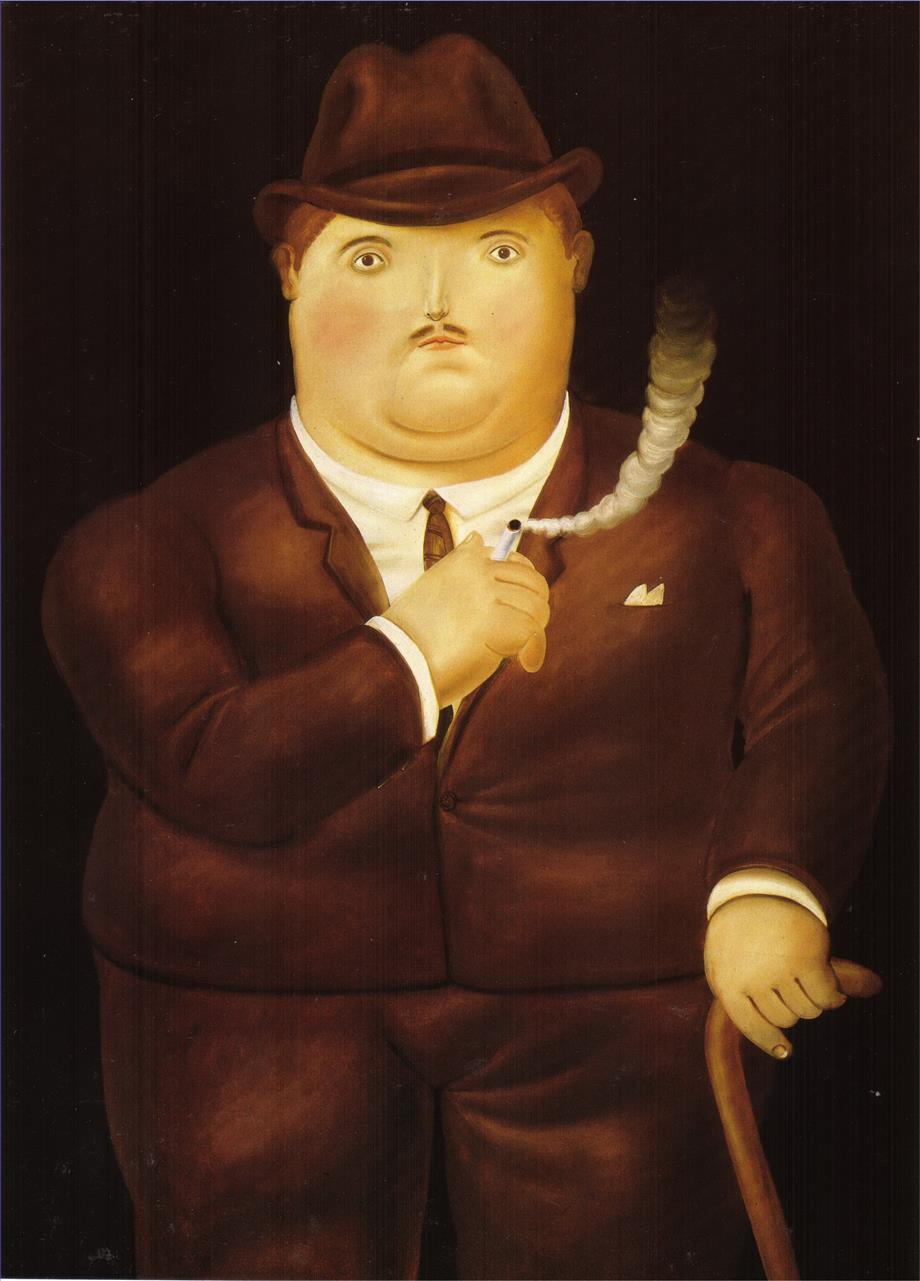 Man in a Tuxedo Fernando Botero Oil Paintings